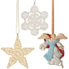 The Met Store Ornaments*2024 Star, Snowflake, and Angel Tree Ornament Set