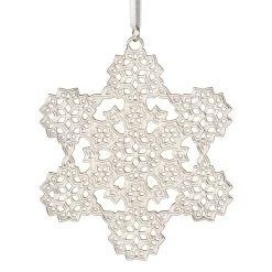 The Met Store Ornaments*2024 Sterling Silver Star and Snowflake Ornament Set