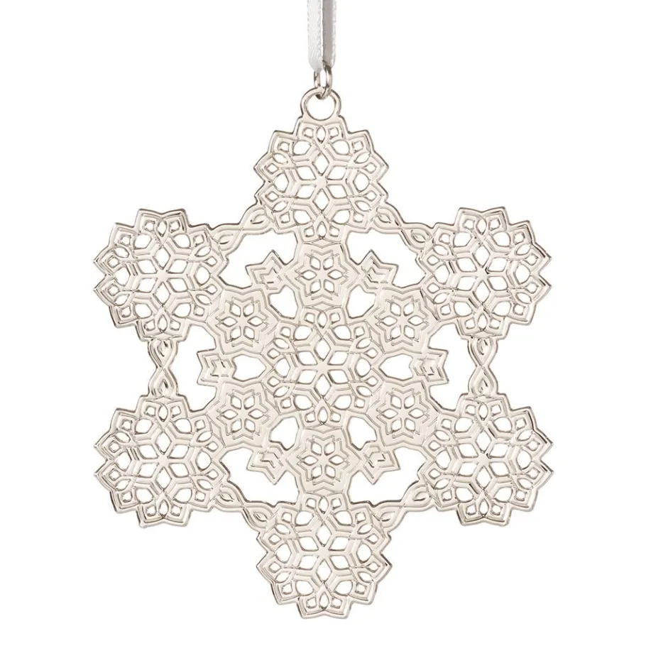 The Met Store Ornaments*2024 Sterling Silver Star and Snowflake Ornament Set