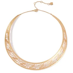 The Met Store Necklaces*Ancient Fretwork Collar Necklace