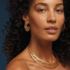 The Met Store Necklaces*Ancient Fretwork Collar Necklace