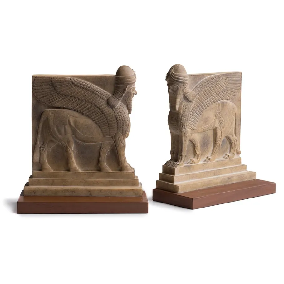 The Met Store Sculpture|Decorative Accents*Assyrian Palace Guard Bookends