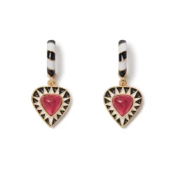 The Met Store Earrings*Atef Crown Huggie Charm Earrings