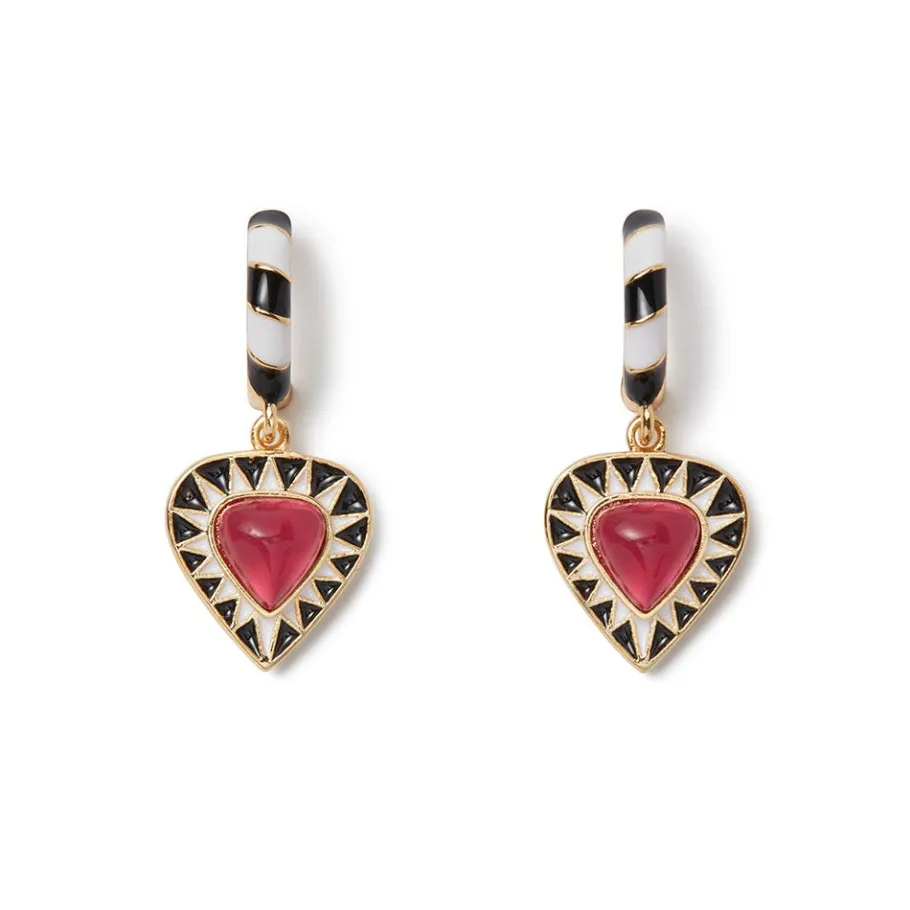 The Met Store Earrings*Atef Crown Huggie Charm Earrings