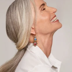 The Met Store Earrings*Atef Crown Statement Drop Earrings