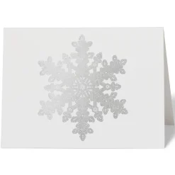 The Met Store Holiday Cards*Bentley: Snow Crystal Fine Holiday Cards with Lined Envelopes and Foil Seals