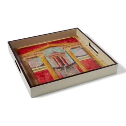 The Met Store Tableware|Decorative Accents*Boscoreale Fresco Wood Lacquer Tray