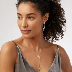 The Met Store Earrings*Celestial Symbols Linear Drop Earrings