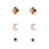 The Met Store Earrings*Celestial Symbols Stellar Stud Earrings Set