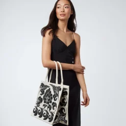 The Met Store Bags*Chinese Peony Oversize Structured Tote