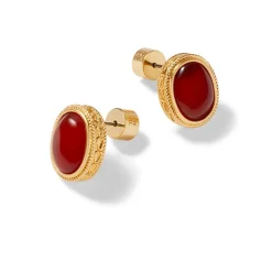 The Met Store Earrings*Classical Carnelian Stud Earrings
