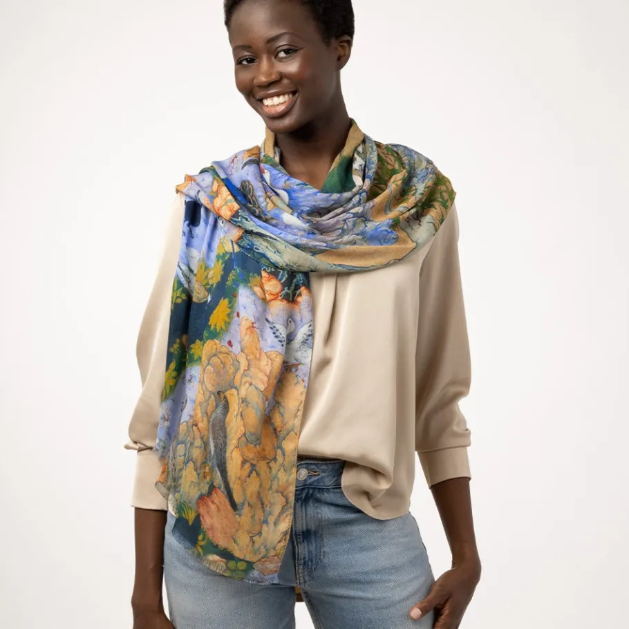 The Met Store Scarves & Wraps*Concourse of the Birds Oblong Scarf