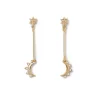 The Met Store Earrings*Crescent Moon Drop Earrings