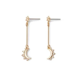 The Met Store Earrings*Crescent Moon Drop Earrings