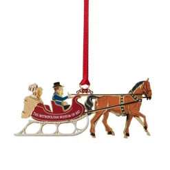 The Met Store Ornaments*Currier & Ives Winter Sleigh Ornament