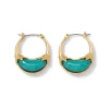 The Met Store Earrings*Cypriot Jade Crescent Hoop Earrings