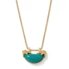 The Met Store Necklaces*Cypriot Jade Crescent Pendant Necklace