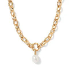 The Met Store Necklaces*Cypriot Twist Pearl Chain Pendant Necklace