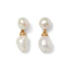 The Met Store Earrings*Cypriot Twist Pearl Double-Drop Earrings