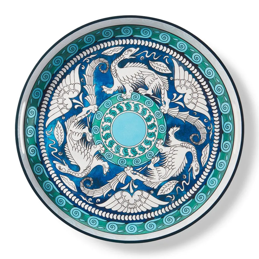 The Met Store Tableware|Decorative Accents*De Morgan Stylized Dragons Lacquer Tray