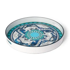 The Met Store Tableware|Decorative Accents*De Morgan Stylized Dragons Lacquer Tray