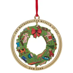 The Met Store Ornaments*December Wreath Spinning Ornament