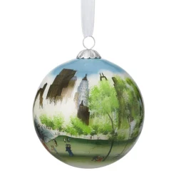 The Met Store Ornaments*Dehn Spring in Central Park Hand-Painted Glass Ornament