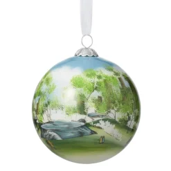 The Met Store Ornaments*Dehn Spring in Central Park Hand-Painted Glass Ornament