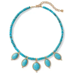 The Met Store Necklaces*Egyptian Hathor Turquoise Multi-Drop Necklace