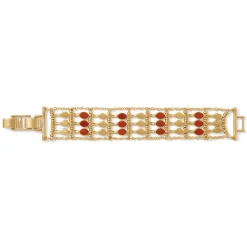 The Met Store Bracelets*Egyptian Nefer Amulet Red Jasper Ladder Bracelet