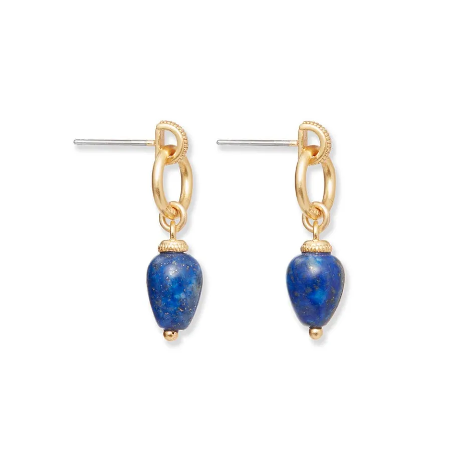 The Met Store Earrings*Etruscan Lapis Doorknocker Earrings