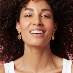 The Met Store Earrings*Etruscan Lion Drop Earrings