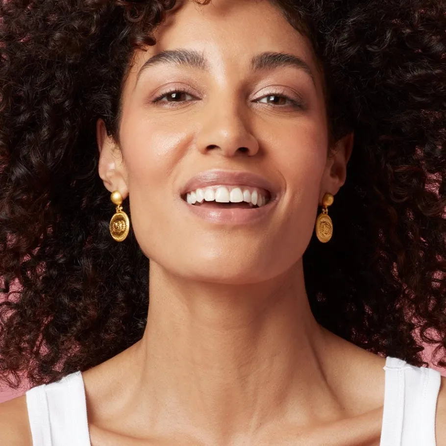 The Met Store Earrings*Etruscan Lion Drop Earrings