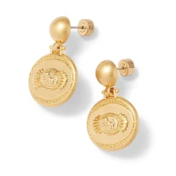 The Met Store Earrings*Etruscan Lion Drop Earrings