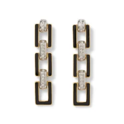 The Met Store Earrings*European Buckle Enamel Drop Earrings