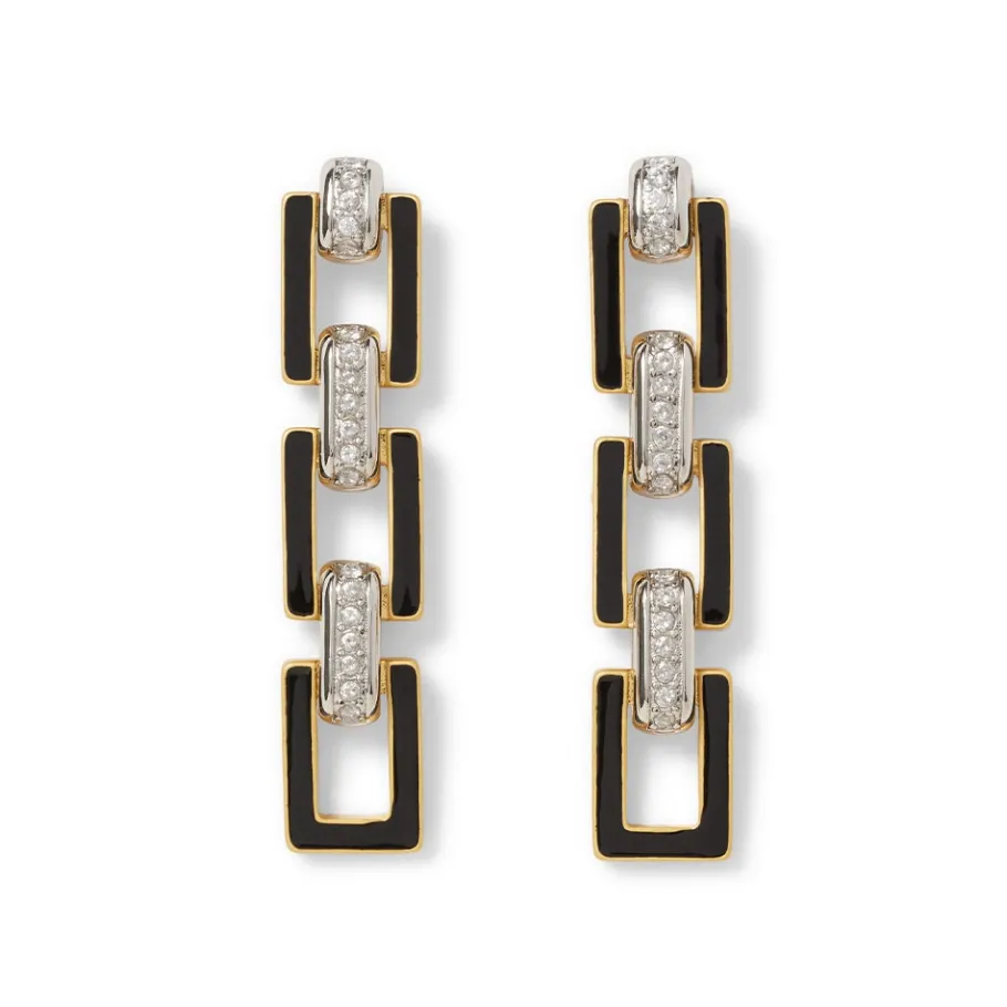 The Met Store Earrings*European Buckle Enamel Drop Earrings