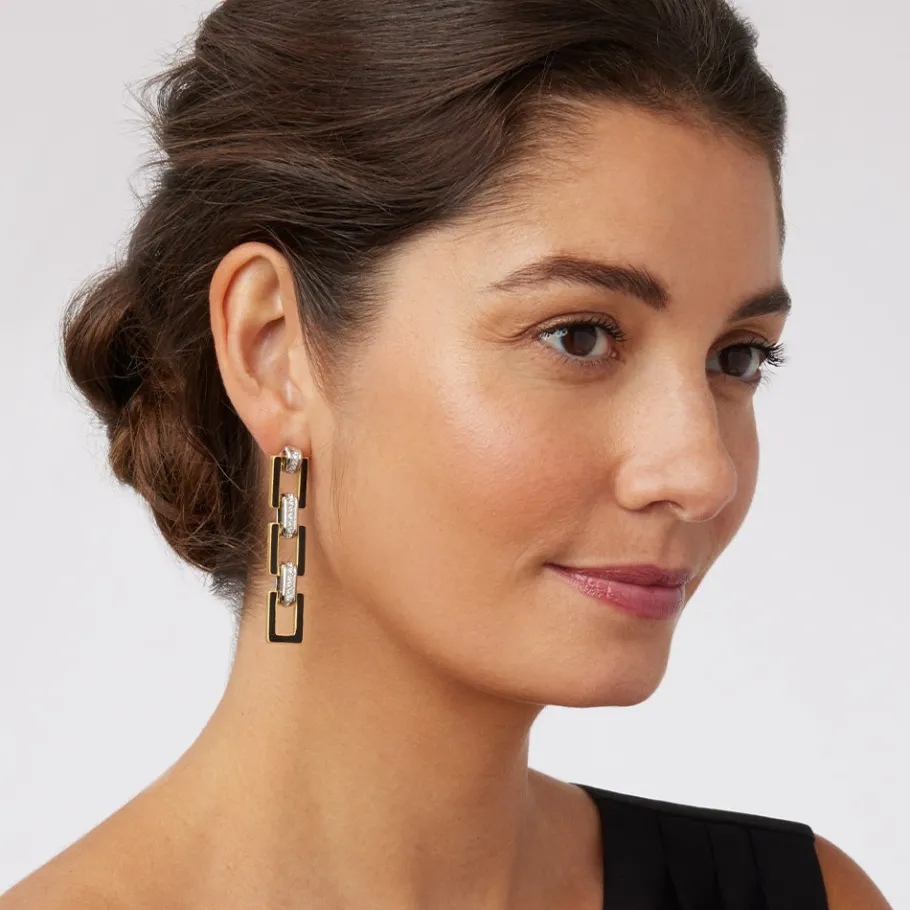 The Met Store Earrings*European Buckle Enamel Drop Earrings
