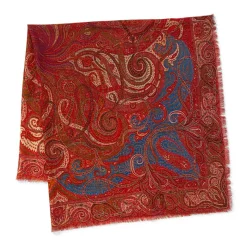 The Met Store Scarves & Wraps*Four Seasons Paisley Square Wool Scarf