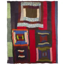 The Met Store Scarves & Wraps*Gee's Bend Pettway Quilt Design Oblong Silk Scarf