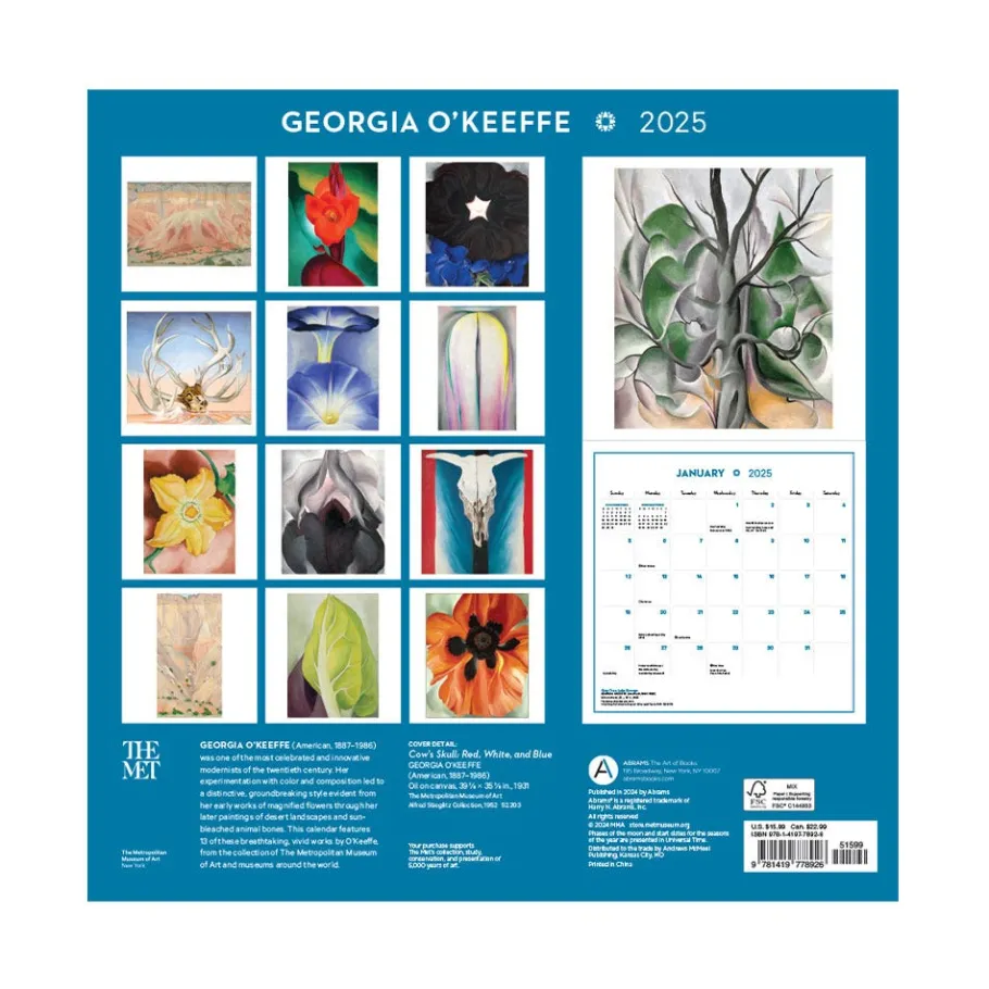 The Met Store Calendars*Georgia O'Keeffe Wall Calendar 2025