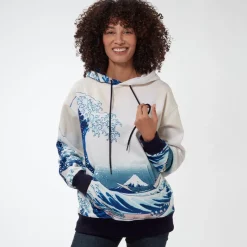 The Met Store Clothing*Hokusai Great Wave All-Over Print Unisex Hoodie