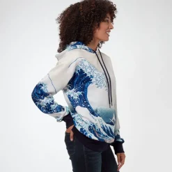 The Met Store Clothing*Hokusai Great Wave All-Over Print Unisex Hoodie