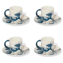 The Met Store Tableware*Hokusai Great Wave Espresso Cup and Saucer