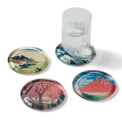 The Met Store Tableware*Hokusai Prints Glass Coasters