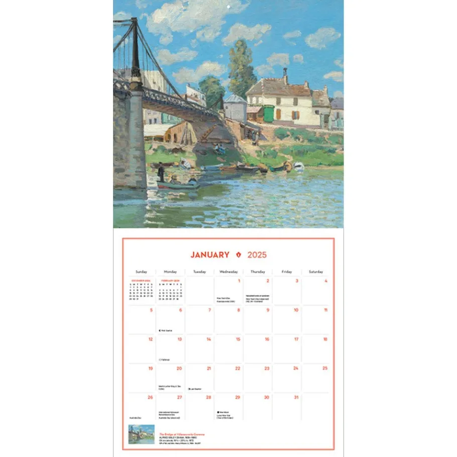 The Met Store Calendars*Impressionism and Post-Impressionism Wall Calendar 2025