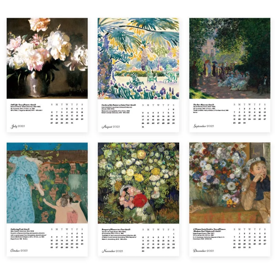 The Met Store Calendars*Impressionism Gardens Plexiglass Calendar Refill 2025