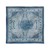 The Met Store Small Accessories*Iranian Vase Carpet Blue Cotton-and-Silk Pocket Square