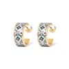 The Met Store Earrings*Iznik Cintamani Enamel Hoop Earrings