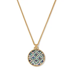 The Met Store Necklaces*Iznik Cintamani Enamel Pendant Necklace