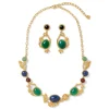 The Met Store Jewelry Sets*Japanese Imari Collar Necklace and Linear Drop Earrings Set